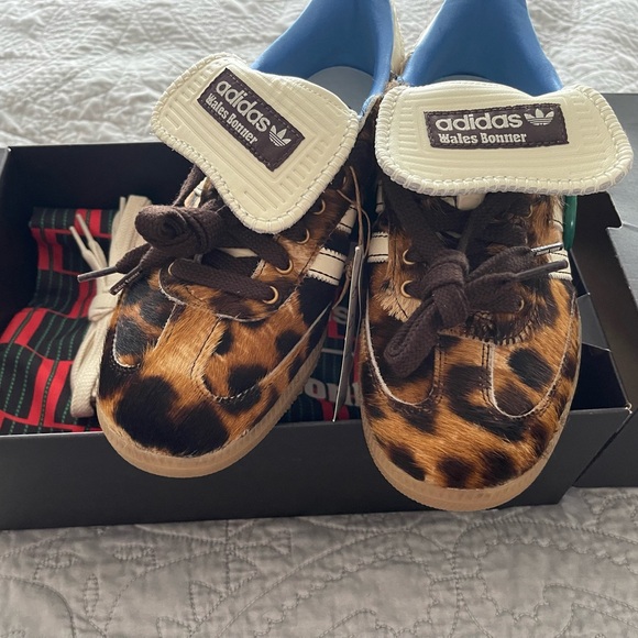 ADIDAS Wales Bonner X Adidas Originals- Samba Pony Wales Bonner Leopard - 8.0 W - Picture 2 of 2